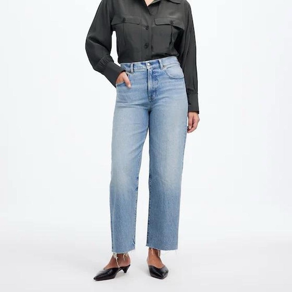 Perfect Vintage Wide Leg Crop Jean - Hallstead Wash